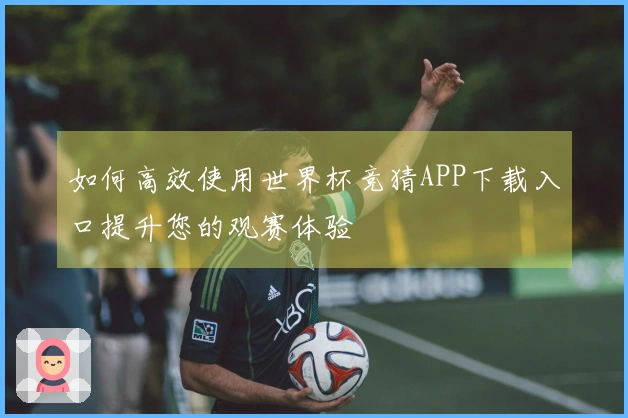 如何高效使用世界杯竞猜APP下载入口提升您的观赛体验